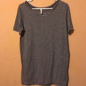 Striped black & white top and or dress